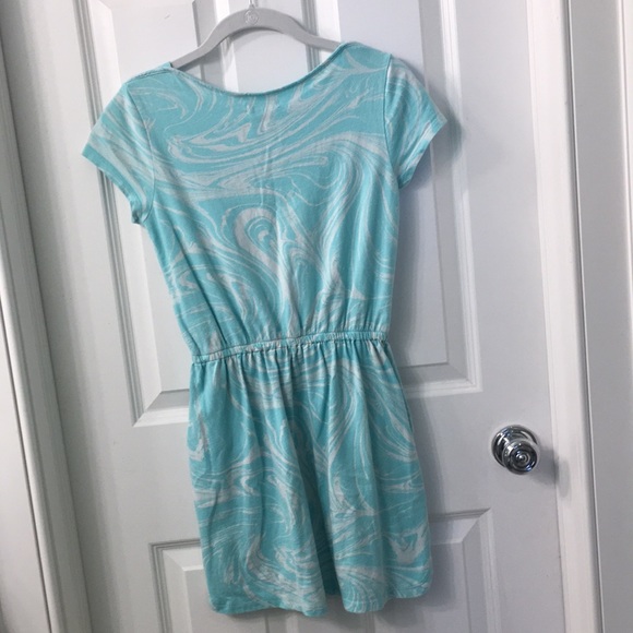 Blue marble dress - Picture 2 of 2